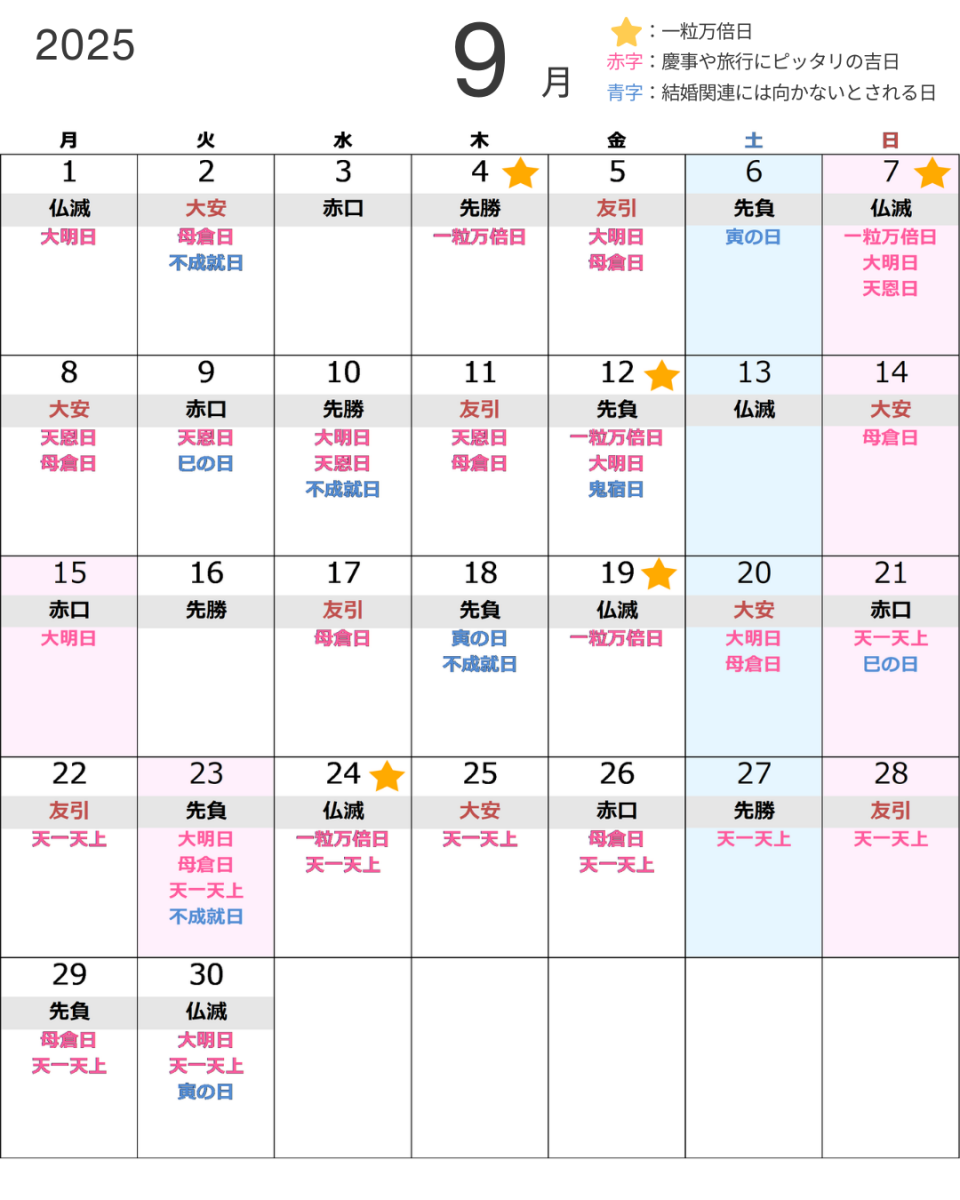 2025・2026年】一粒万倍日カレンダー！天赦日や大安などと重なる