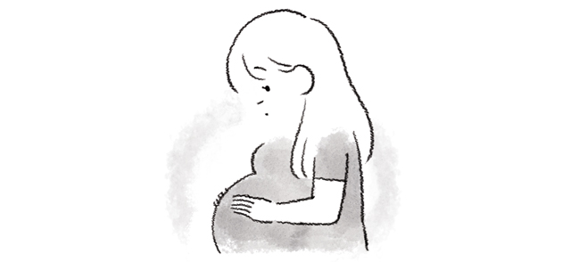 妊娠中の人
