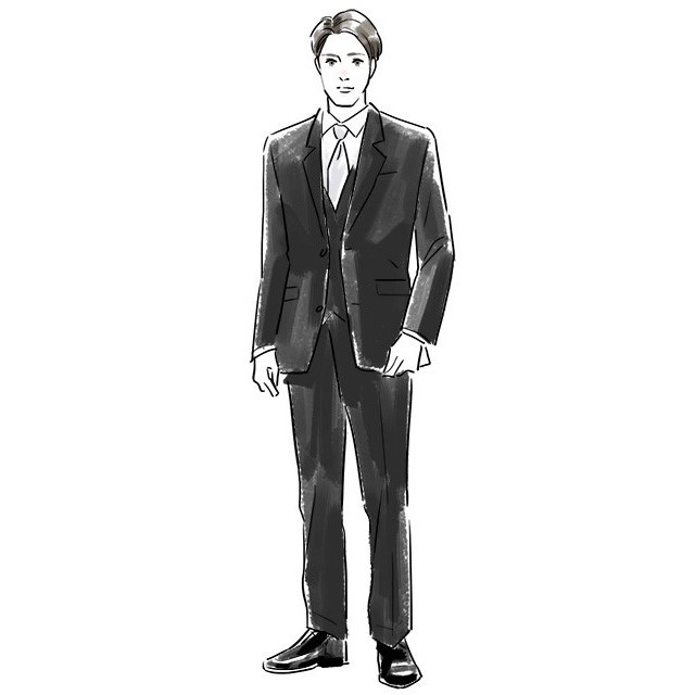 スーツ姿の男性