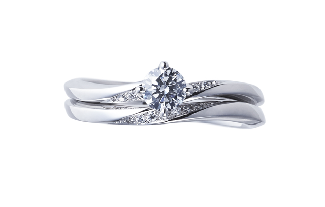 NIWAKA のセットリング　婚約指輪 露華（ろか）　結婚指輪 朝葉（あさは）