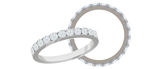 「エタニティタイプ」の婚約指輪
