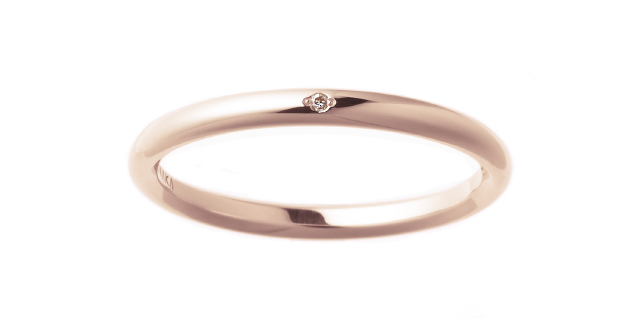 NIWAKAの結婚指輪　ことほぎ プレインタイプ　ピンクゴールド