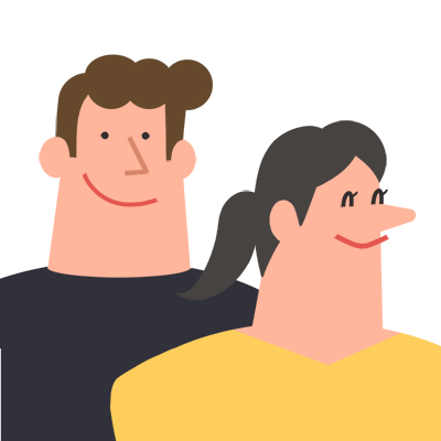 カップルのイラスト