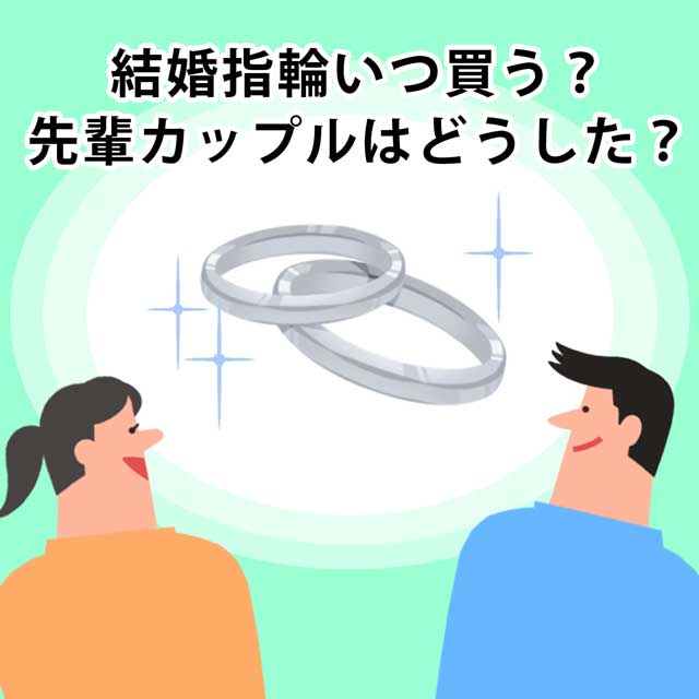 結婚指輪いつ買う？