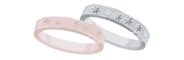 星や花 好きなモチーフを結婚指輪に取り入れるのってあり 結婚ラジオ 結婚スタイルマガジン