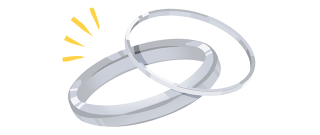 異なる角度から見る結婚指輪
