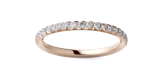 NIWAKA の結婚指輪　ことほぎ（プレインタイプ メレ・ハーフ）