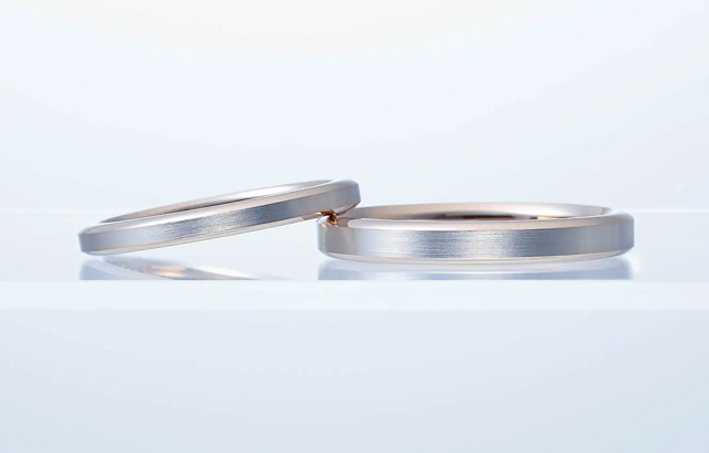 NIWAKA の結婚指輪　ハーモニー（YW101 PG, YW102 PG）