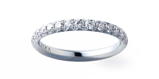 NIWAKA の結婚指輪　ことほぎ プレインタイプ メレ・ハーフ