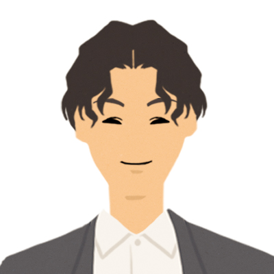 大満足の男性
