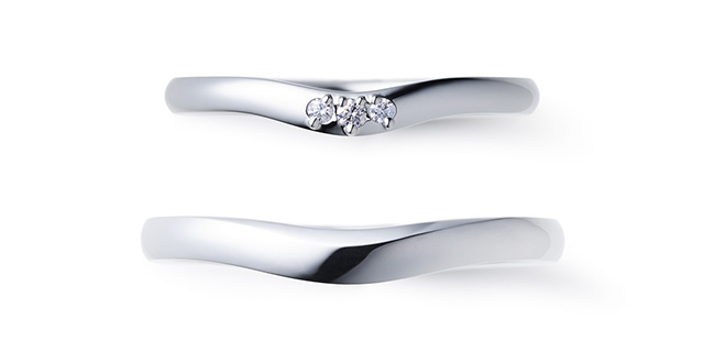 NIWAKAの結婚指輪　白鈴（しろすず）