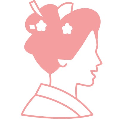 招待状に地図を添えた女性