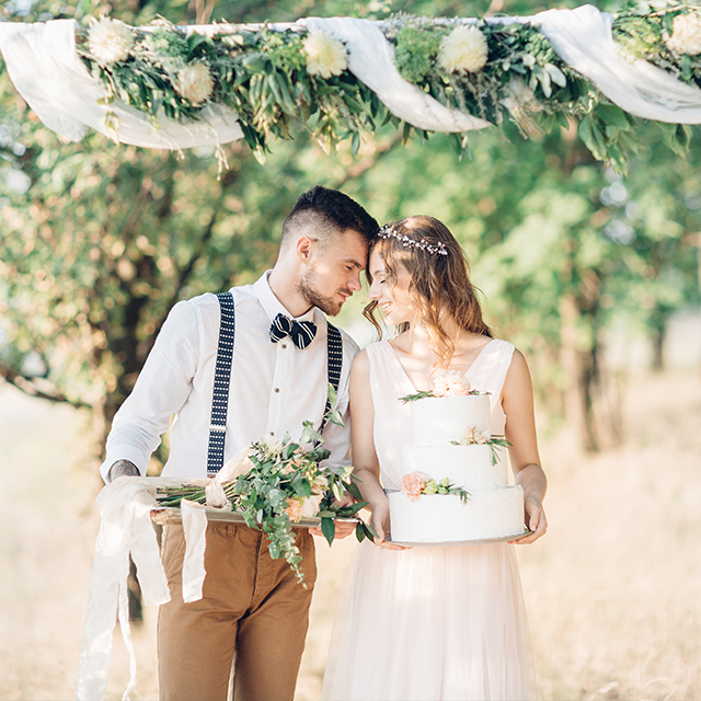 ナチュラルテイストの結婚式