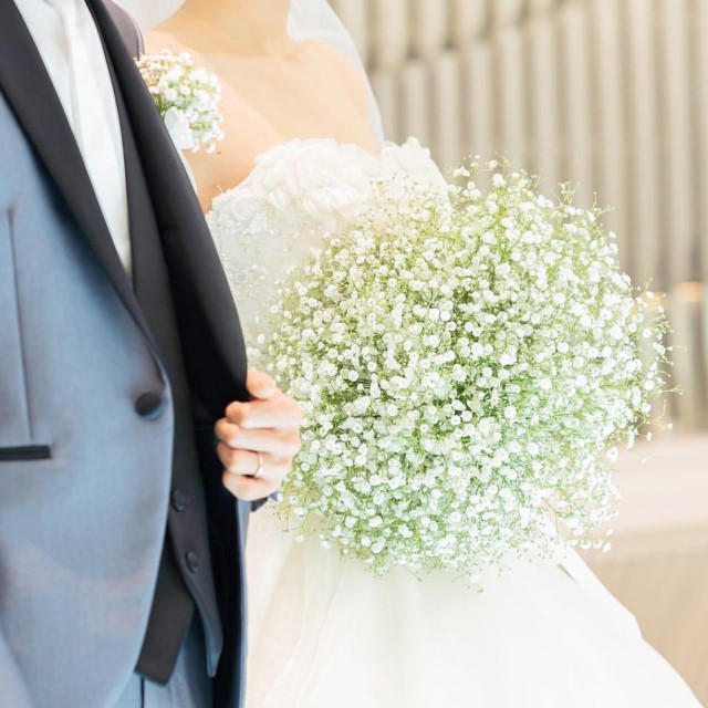 カスミソウのブーケ