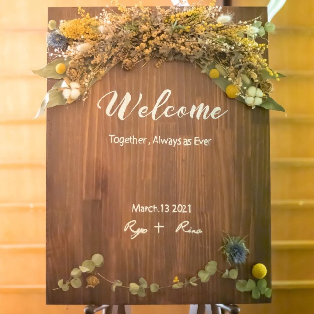 ウェルカムボードを手作りしたい人必見！おしゃれな実例や簡単な