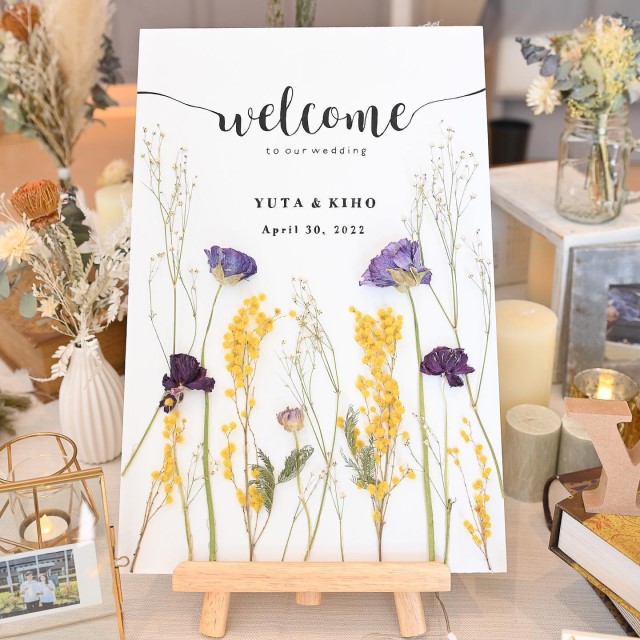 手作りウェルカムボード