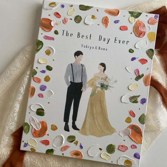 似顔絵のウェルカムボード