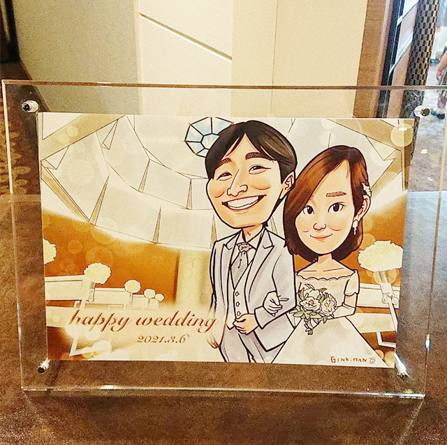 似顔絵のウェルカムボード_02