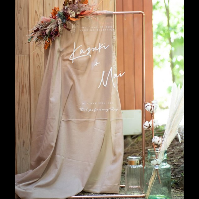 コッパースタンド」で作るおしゃれなウェルカムボードの実例20選