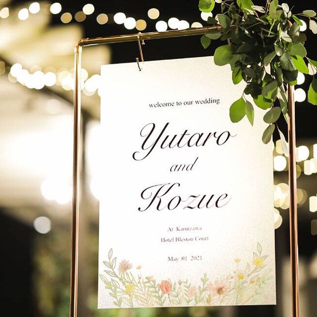 コッパースタンド」で作るおしゃれなウェルカムボードの実例20選