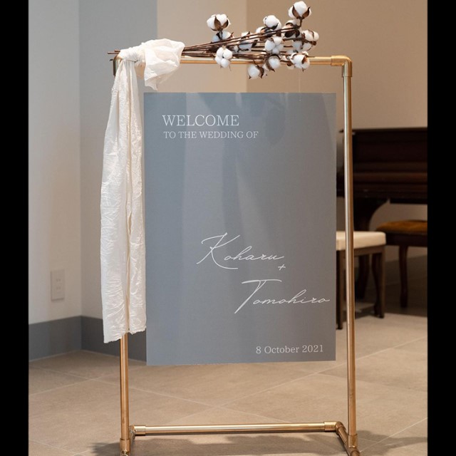 コッパースタンド」で作るおしゃれなウェルカムボードの実例20選