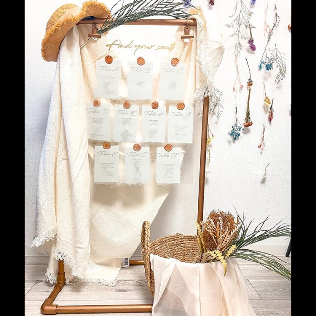 コッパースタンドのウェルカムボード実例19