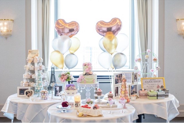 ハート型のバルーン