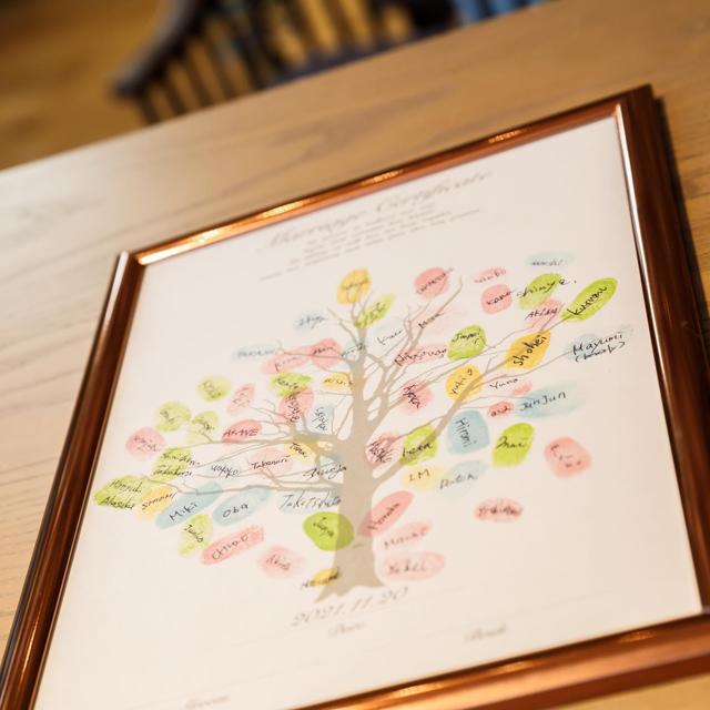 基本の形のウェディングツリー