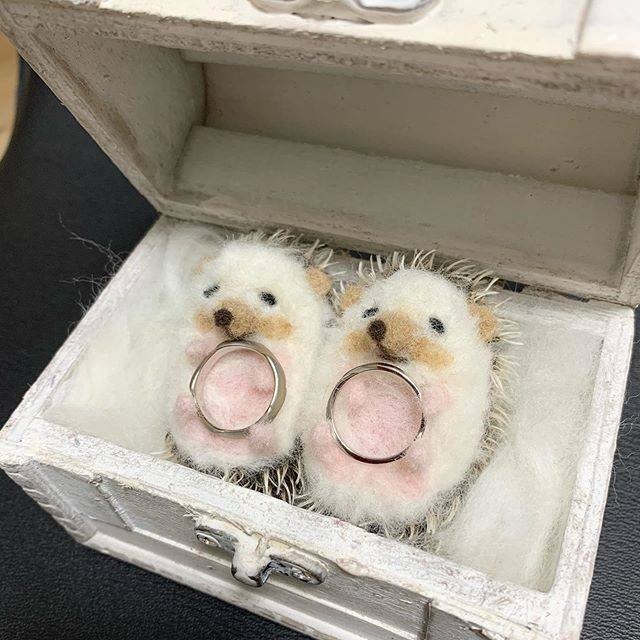 はりねずみのリングピロー