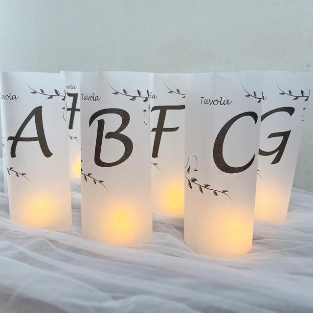 トレーシングペーパーで囲ったキャンドルライト