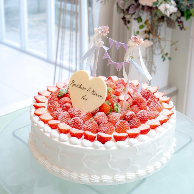 ケーキトップに使ったミニガーランド