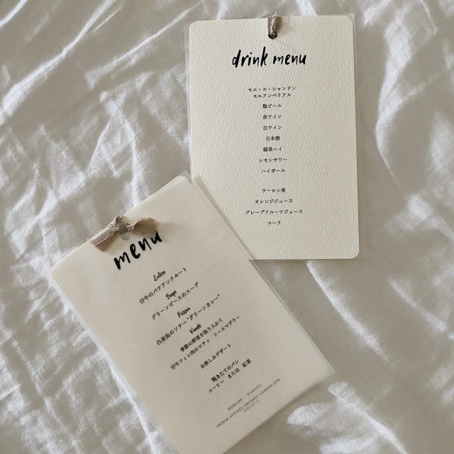 メニュー表