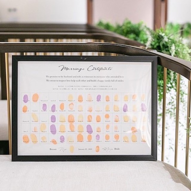 指スタンプの証明書