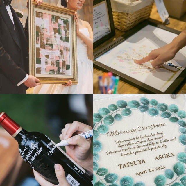 ゲスト参加型結婚証明書の実例