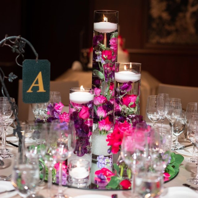 スタンドに吊るしたテーブルナンバー