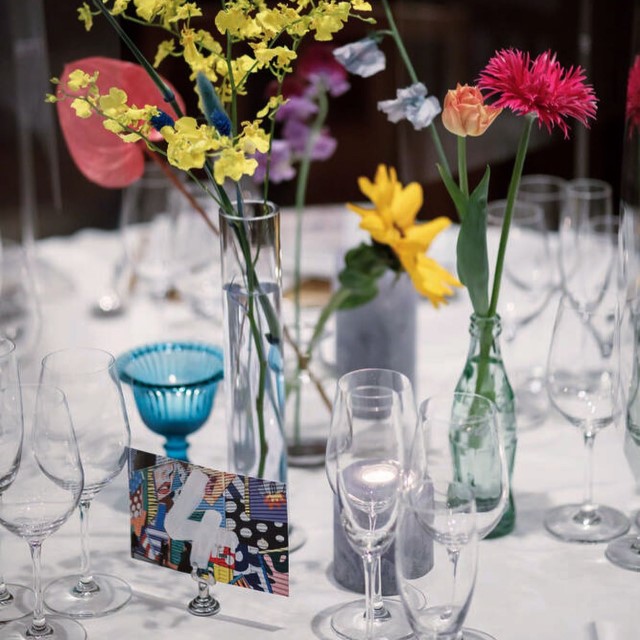 写真を使ったテーブルナンバー