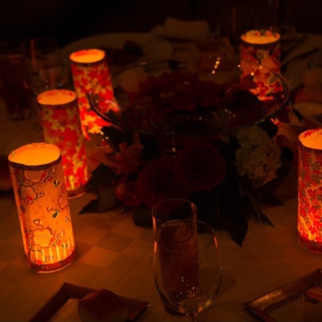 花灯籠を使った飾り