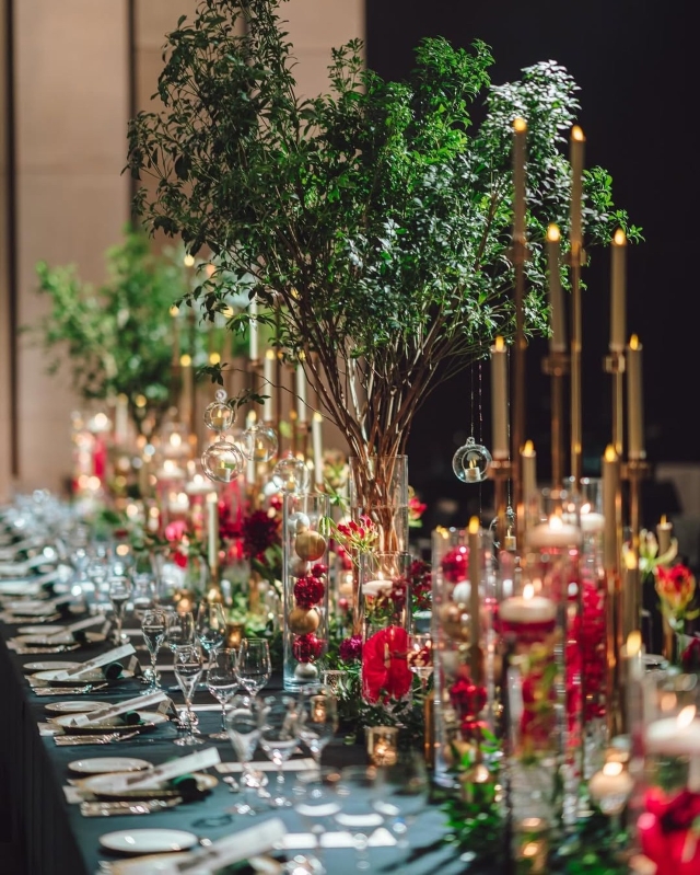 ウェディングツリーとキャンドル