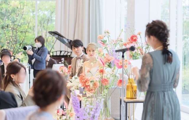 友人スピーチの様子