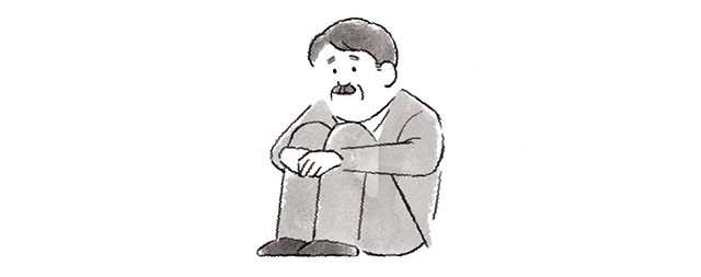 落ち込む上司