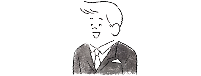 スピーチする男性