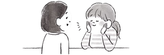 会話する二人の女性