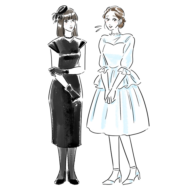 白い服だけのクローク