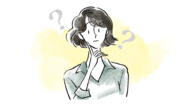 考える女性