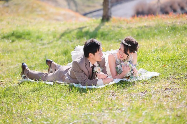 寝そべりショットの実例