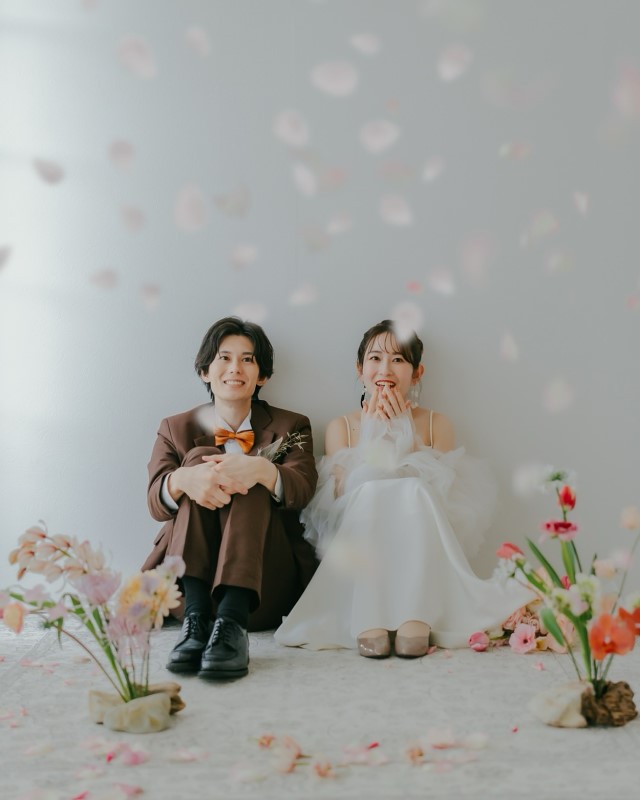 お座りショットの実例