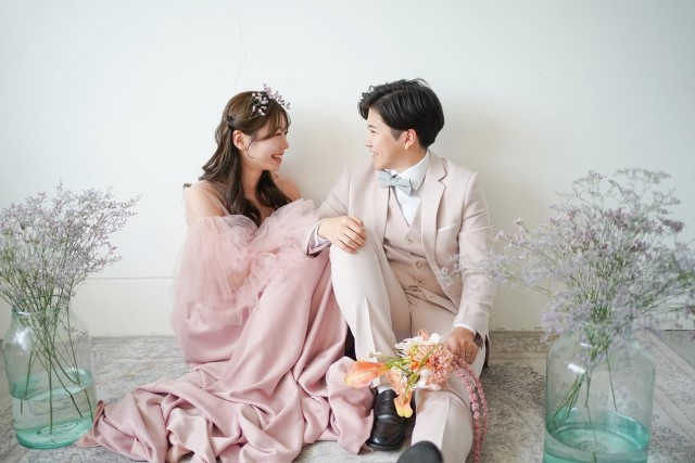 お座りショットの実例