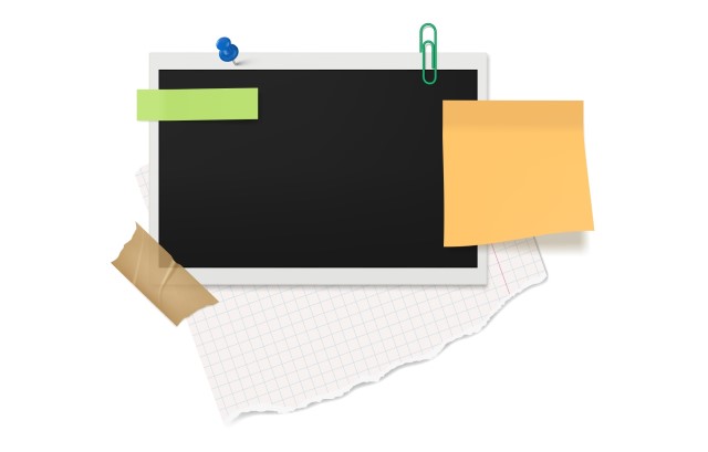 写真に貼った付箋