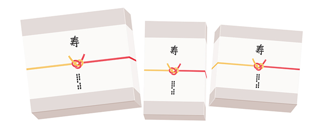 引き出物の贈り分け