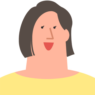 黄色い服の女性